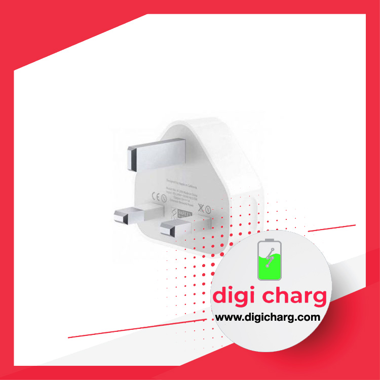 شارژر دیواری اصلی 3pin آیفون 5W شارژر دیواری اصلی 3pin آیفون 5W