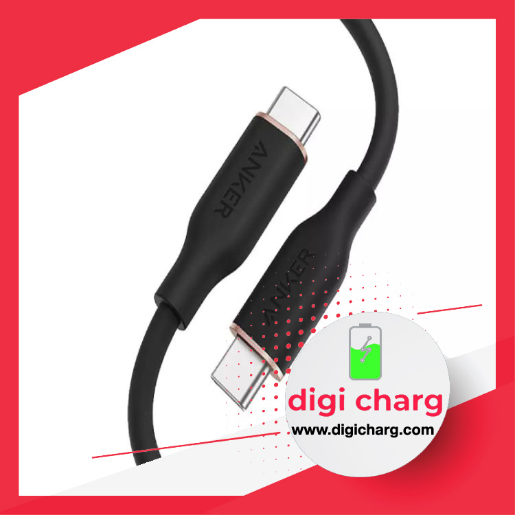 کابل-سوپر-فست-شارژ-تایپ-سی-90cm-انکر کابل سوپر فست شارژ تایپ سی 90cm انکر