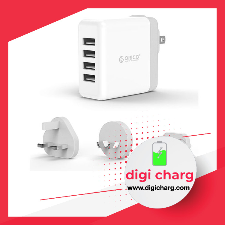 شارژر-دیواری-4-پورت-اوریکو شارژر دیواری 4 پورت اوریکو