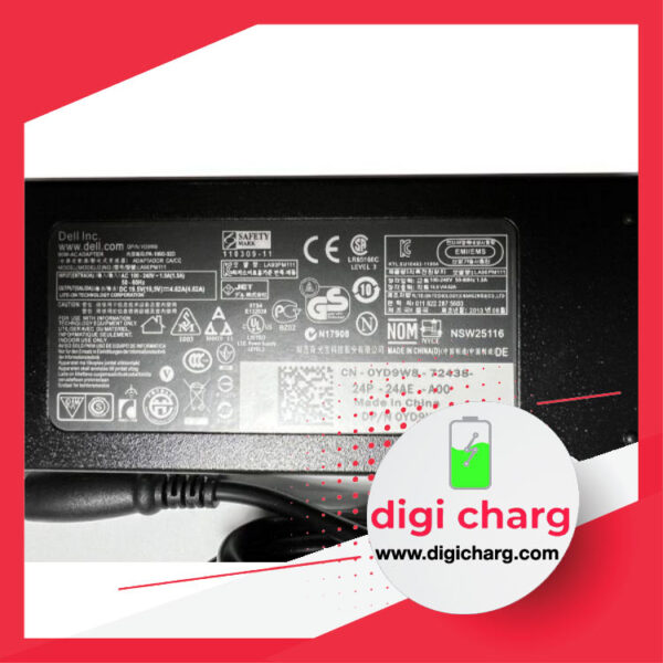 آداپتور لپ تاپ Dell 19.5V 4.62A Gimo Plus مستطیلی