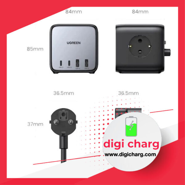 چندراهی برق 65 وات یوگرین مدل UGREEN CD268 60113
