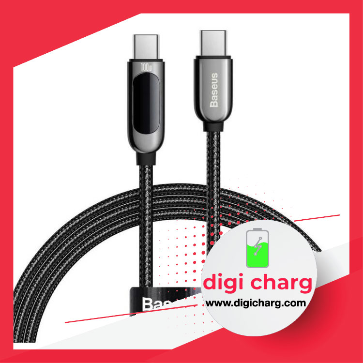 کابل--تبدیل-USB-C-به-USB-C-بیسوس-مدل-Display-Fast-100W-طول-1-متر کابل تبدیل USB-C به USB-C بیسوس مدل Display Fast 100W طول 1 متر