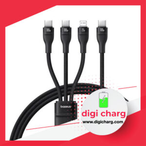 کابل شارژ تبدیل USB-C به لایتنینگ|USB-C بیسوس 1.5M مدل Baseus Flash Series 3 100W
