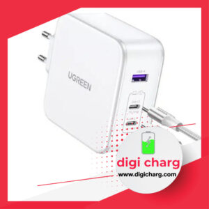شارژر دیواری 140 وات دو پورت USB-C و یک پورت USB-A یوگرین مدل ugreen CD289