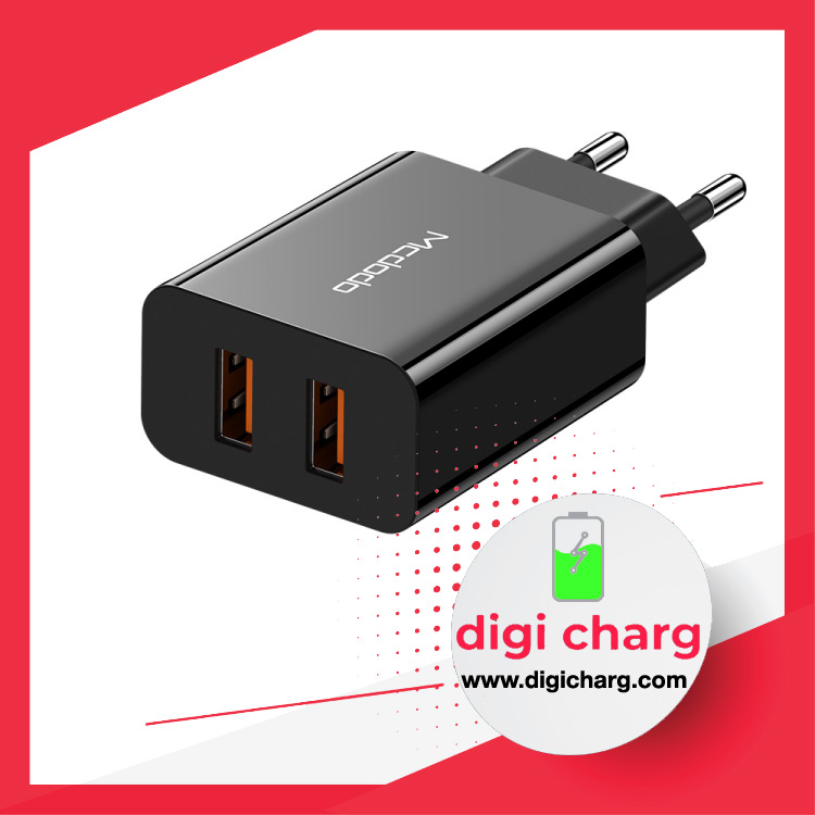 شارژر-دیواری-18-وات-دو-پورت-مک-دودو-مدل-Mcdodo-CH-8910 شارژر دیواری 18 وات دو پورت مک دودو مدل Mcdodo CH-8910