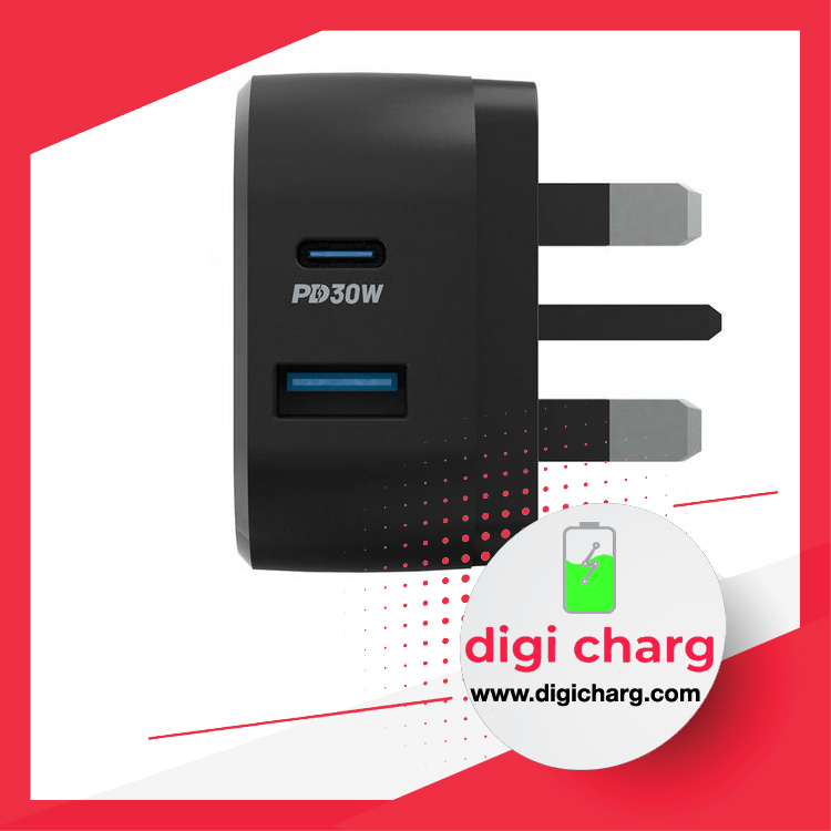 شارژر--دیواری-30-وات-پاورولوژی-مدل-Powerology-PWCUQC002