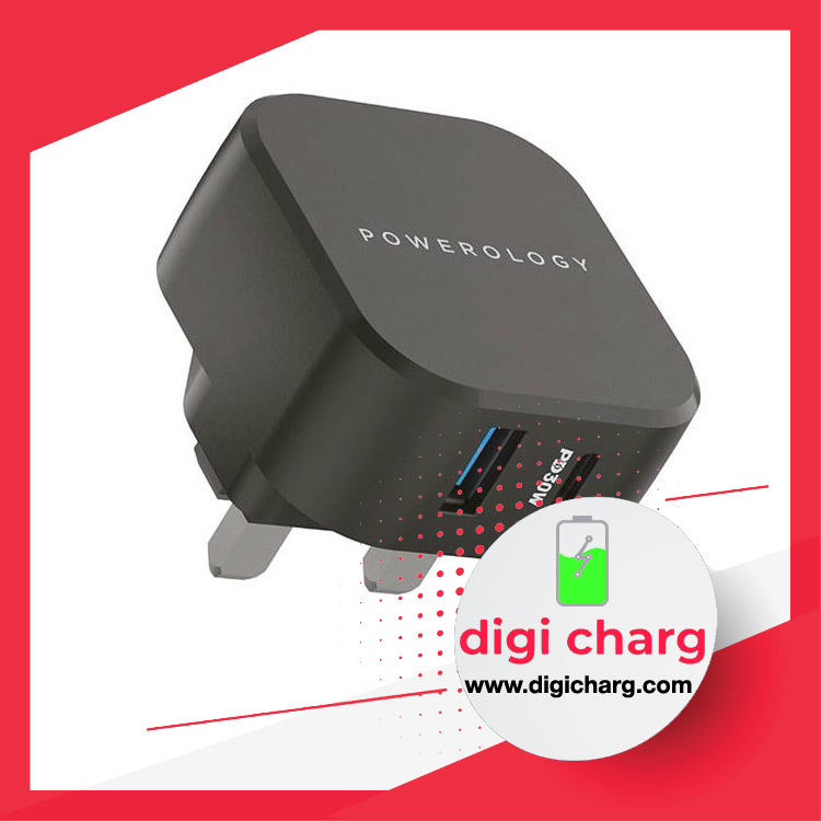 شارژر-دیواری-30-وات-پاورولوژی-مدل-Powerology-PWCUQC002