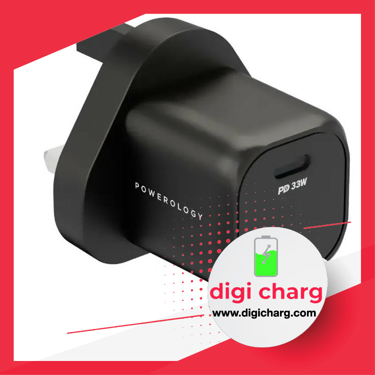 شارژر دیواری 33 وات پاورولوژی مدل Powerology PWCUQC010