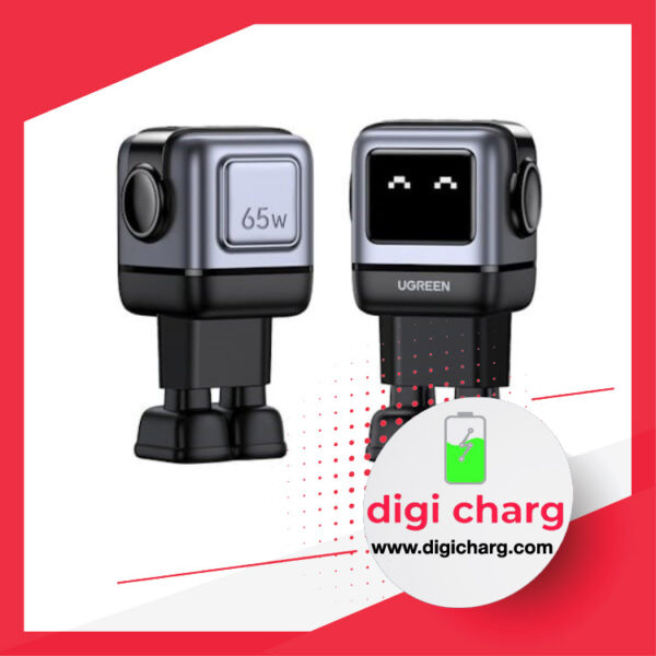 شارژر دیواری 65 وات Nexode دو پورت USB-C و یک پورت USB-A یوگرین مدل ugreen CD361