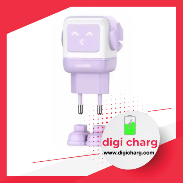 شارژر دیواری 65 وات Nexode دو پورت USB-C و یک پورت USB-A یوگرین مدل ugreen CD361