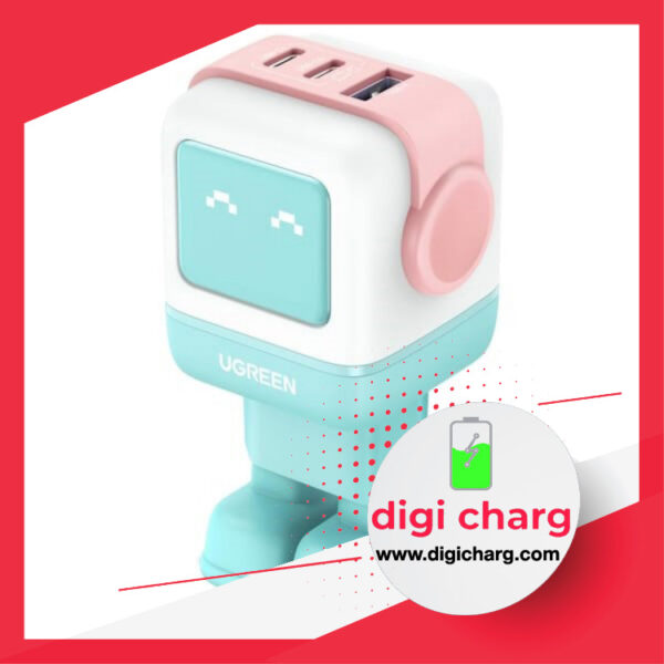 شارژر دیواری 65 وات Nexode دو پورت USB-C و یک پورت USB-A یوگرین مدل ugreen CD361