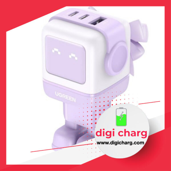 شارژر دیواری 65 وات Nexode دو پورت USB-C و یک پورت USB-A یوگرین مدل ugreen CD361