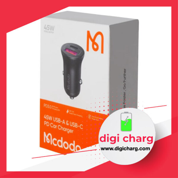 شارژر فندکی 45 وات دو پورت مک دودو مدل Mcdodo CC-268