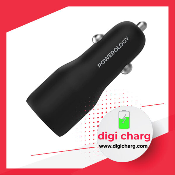 شارژر فندکی 53 وات دو پورت پاورولوژی مدل Powerology PCCSR012