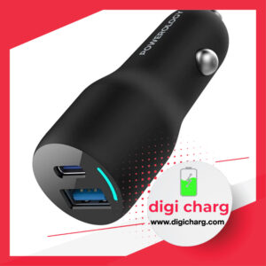 شارژر فندکی 53 وات دو پورت پاورولوژی مدل Powerology PCCSR012