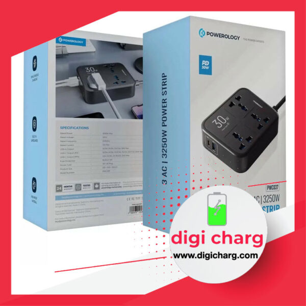 چندراهی برق 3250 وات پاورولوژی مدل Powerology PWCUQC037