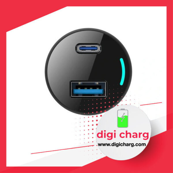 شارژر فندکی 83 وات دو پورت پاورولوژی مدل Powerology PCCSR013 65W PD