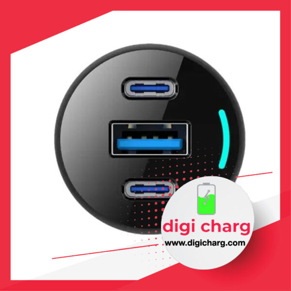 شارژر فندکی 85 وات سه پورت پاورولوژی مدل Powerology PCCSR014