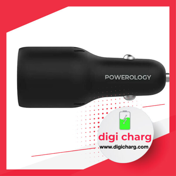 شارژر فندکی 85 وات سه پورت پاورولوژی مدل Powerology PCCSR014